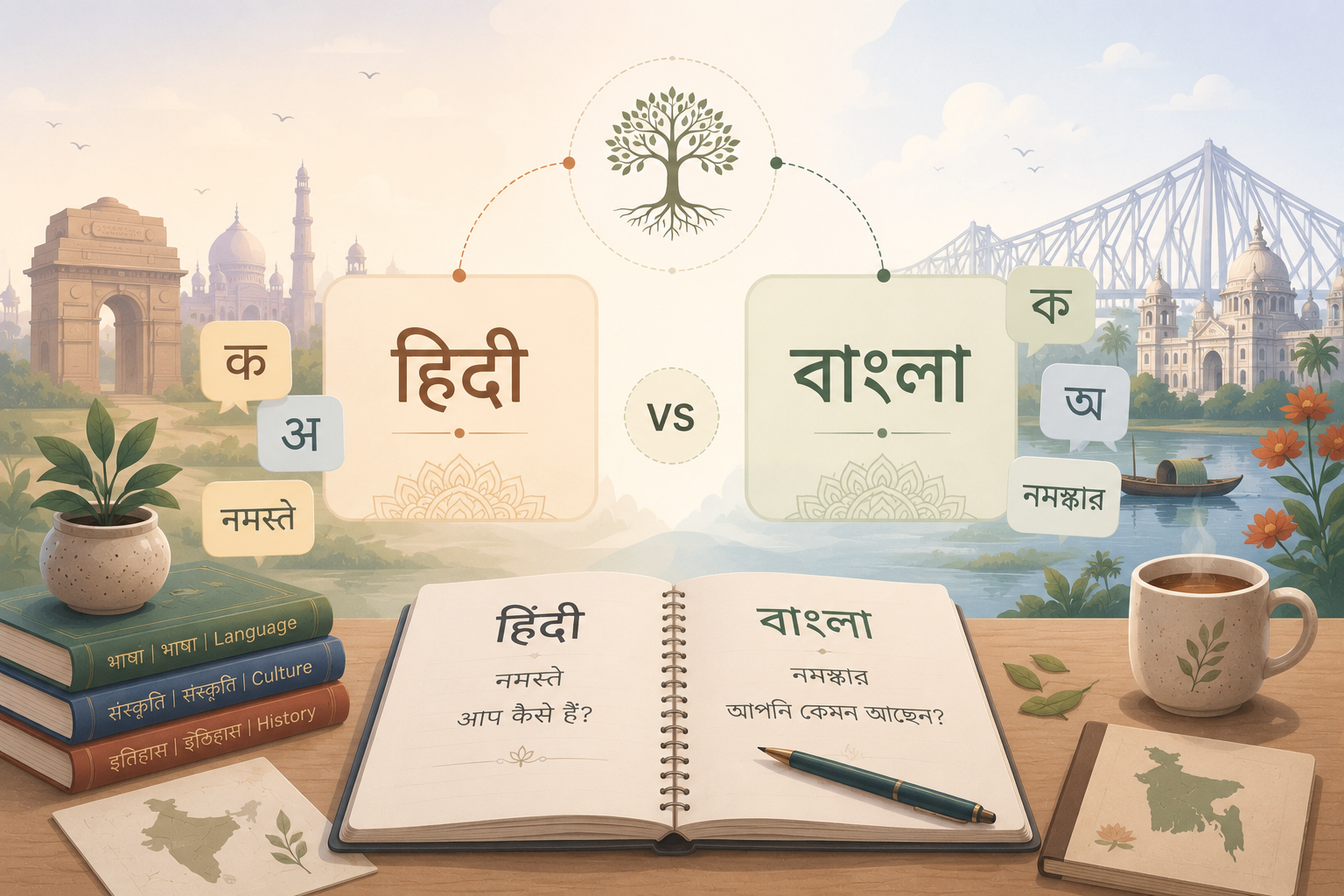 Hindi vs Bengali: Key Differences and Similarities